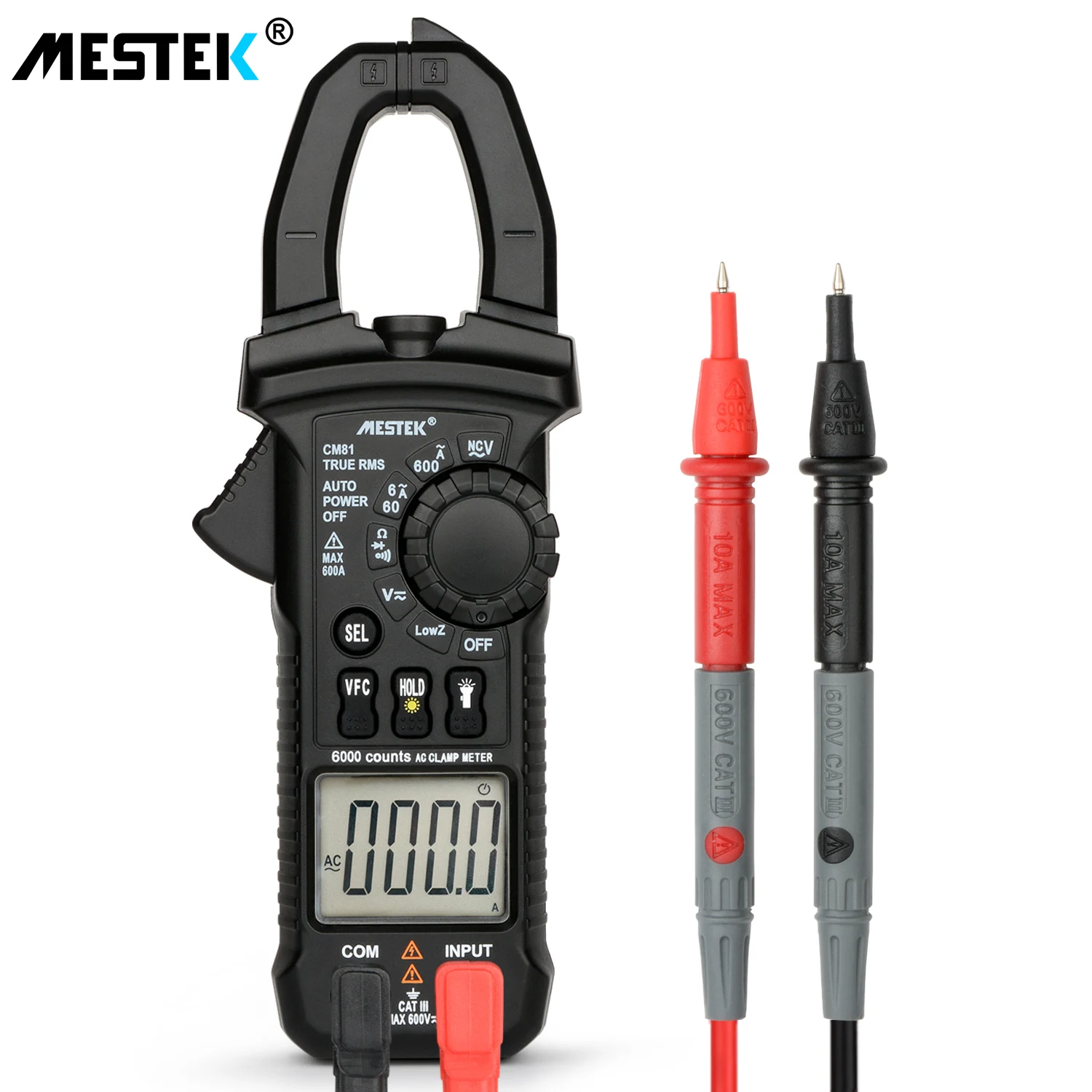 MESTEK True RMS мини цифровой клещи CM80/81/82 AC/DC Ток Напряжение Ом Авто Диапазон VFC емкость Бесконтактный мультиметр