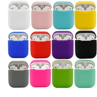 silicone wireless earphone case for airpods protective cover skin accessories for apple airpods charging storage box