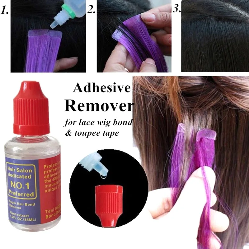 Высокое качество 1 шт. шарики клея для наращивания волос жидкость снятия парики