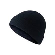 2020 Unisex Beanie Hat Ribbed Knitted Cuffed Winter Hat Warm Short Beanie Casual Solid Color Skullca