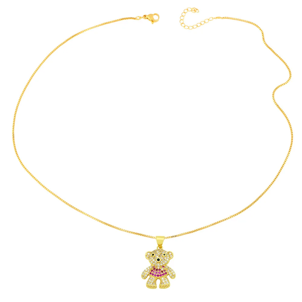 Ожерелье со знаками Зодиака милое и Крутое ожерелье-цепочка милый медведь тигр