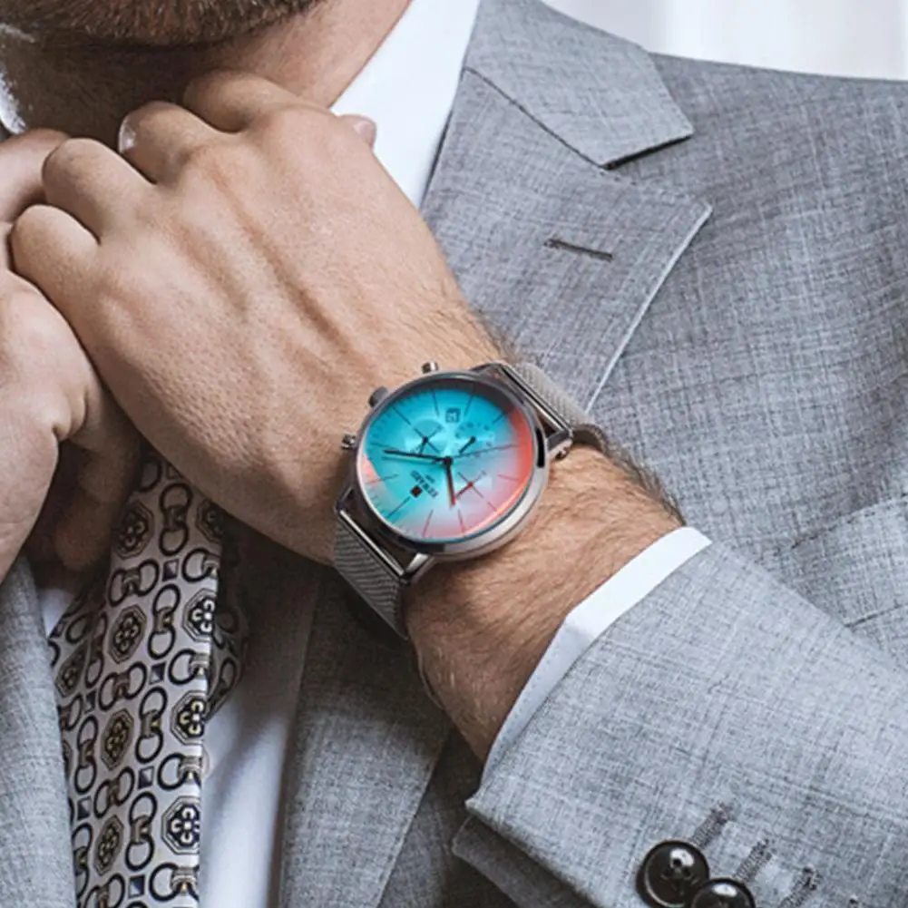 Мужские Многофункциональные Спортивные кварцевые наручные часы со стальным