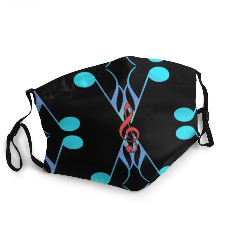 

Пастельная маска для лица, пылезащитная дышащая маска для лица с музыкальными нотами, защитный чехол, респиратор унисекс, маска для рта