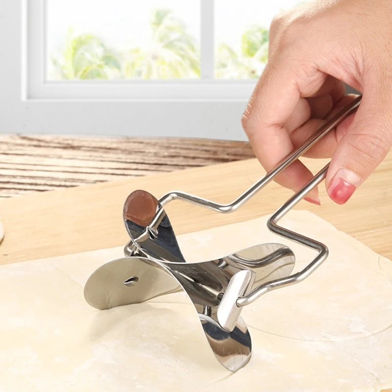 

Stainless Steel Dumpling Maker 2Pcs Small Medium and Large Dumpling Mold Dough P 69HF