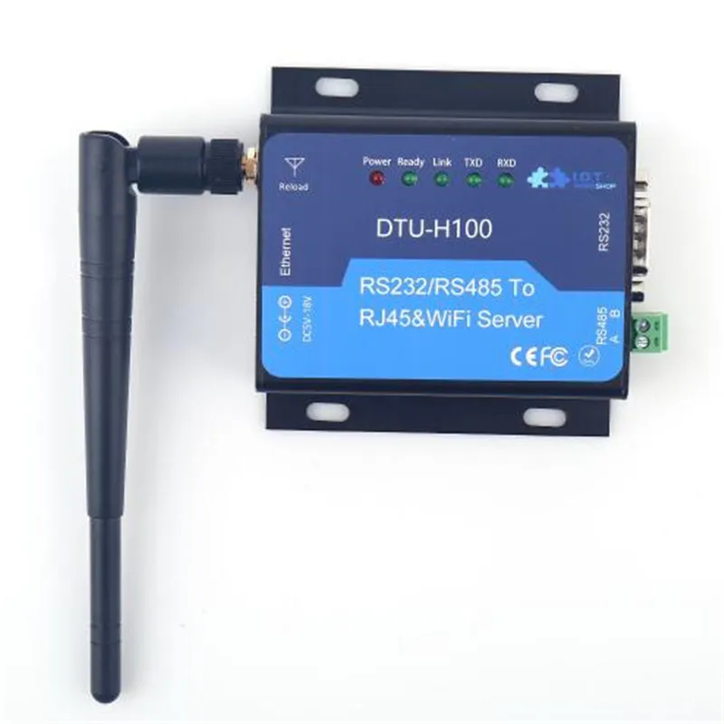 Последовательный сервер DTU H100 промышленный модуль Wi Fi RoHs Wifi UART RS232 RS485 к RJ45