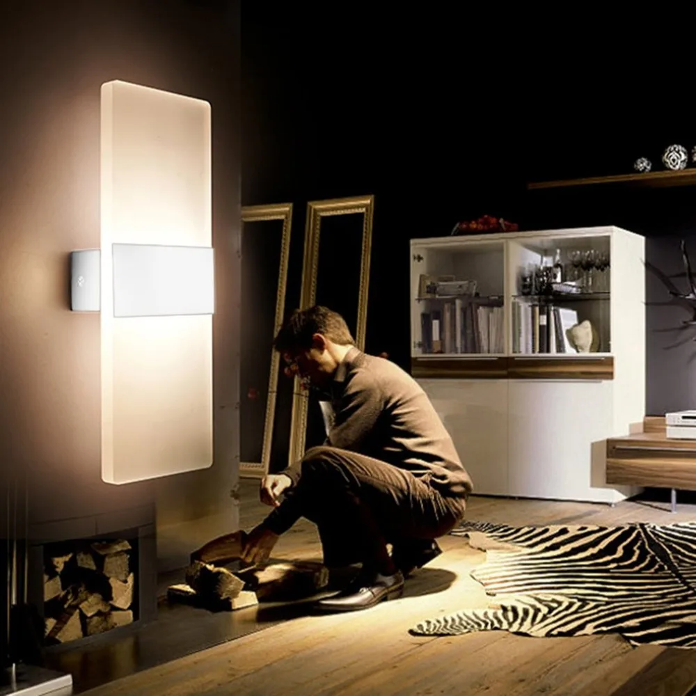 Светодиодный настенный светильник освещение кровати персональный ультратонкий