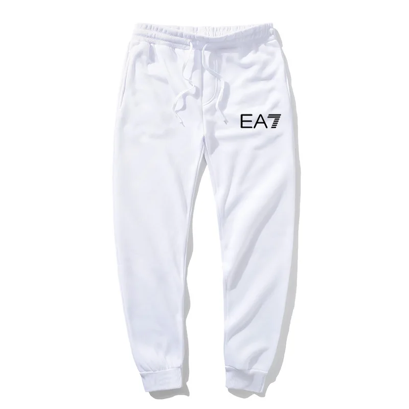

New EA7 Running Jogging Pants Men Cotton Soft Bodybuilding Joggers Sweatpants Long Trousers Sport Training Pants M-3XL