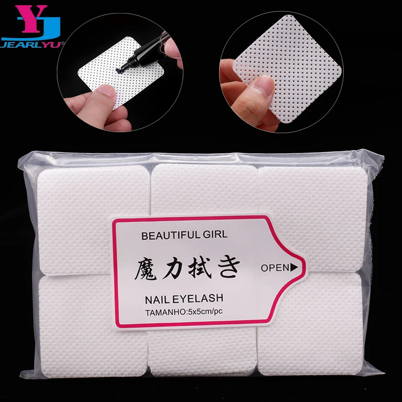 

Lint-Free Nail Polish Remover Cotton Wipes Clean Eyelash Glue UV Gel Tips Majic Paper Pad Wraps Nails Art Cleaning Tools