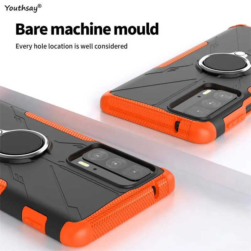 For Motorola Moto Edge 20 Pro Case Cover For Moto Edge 20 Pro Cover Coque Ring Armor Shockproof Protective Phone Bumper