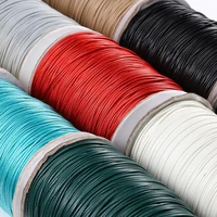10meter 1 0 1 5 2 0mm leather line korean wax cord cotton thread string for jewelry making diy bracelet necklace rope supplies