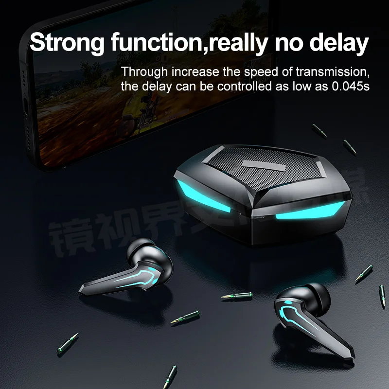 Беспроводная игровая гарнитура TWS Bluetooth 5 1 наушники-вкладыши с ультранизкой