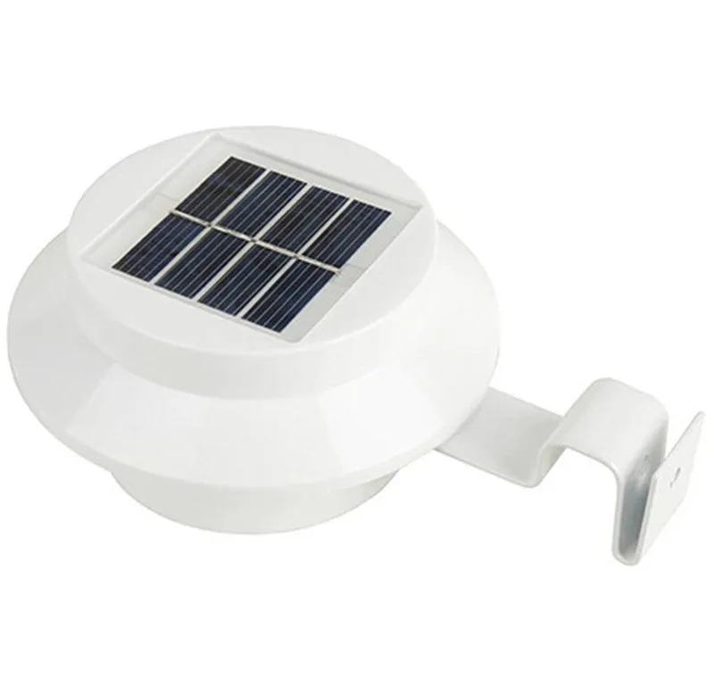 Уличный светильник на солнечной батарее 3 светодиода s лампа для забора желоба