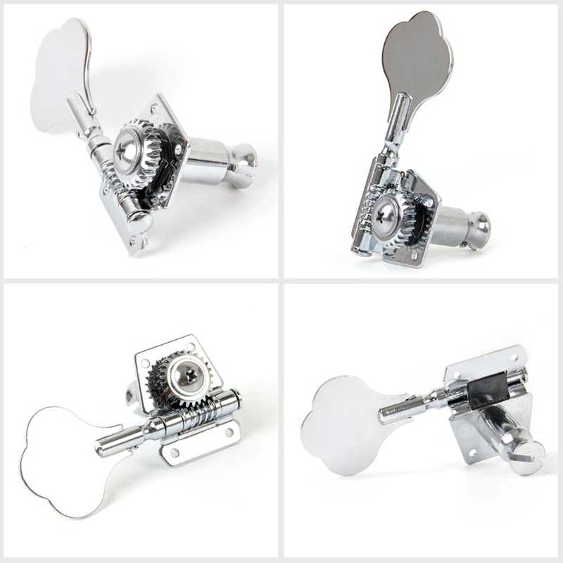 4pcs gitarre tuning pegs elektrische bass tuner peg gitarre open getriebe tuning pegs mechaniken für fender jazz bass gitarre silber free global