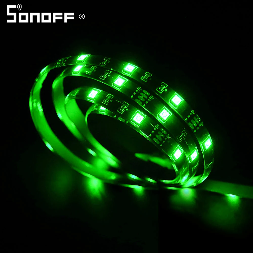 Интеллектуальный выключатель света SONOFF L1 умный светодиодный светильник 2/5M Водонепроницаемый затемнения голос Управление высокое Felxibility RGB полосы светильник s работать с Alexa Google Home