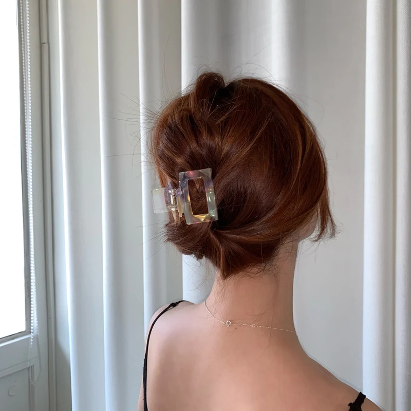 

Hair Claw For Women Leopard Pattern Acetate Sheet Hair Clips Crab Ponytail Holders Bath Plastic Hairpins Hair Clamps Accessories