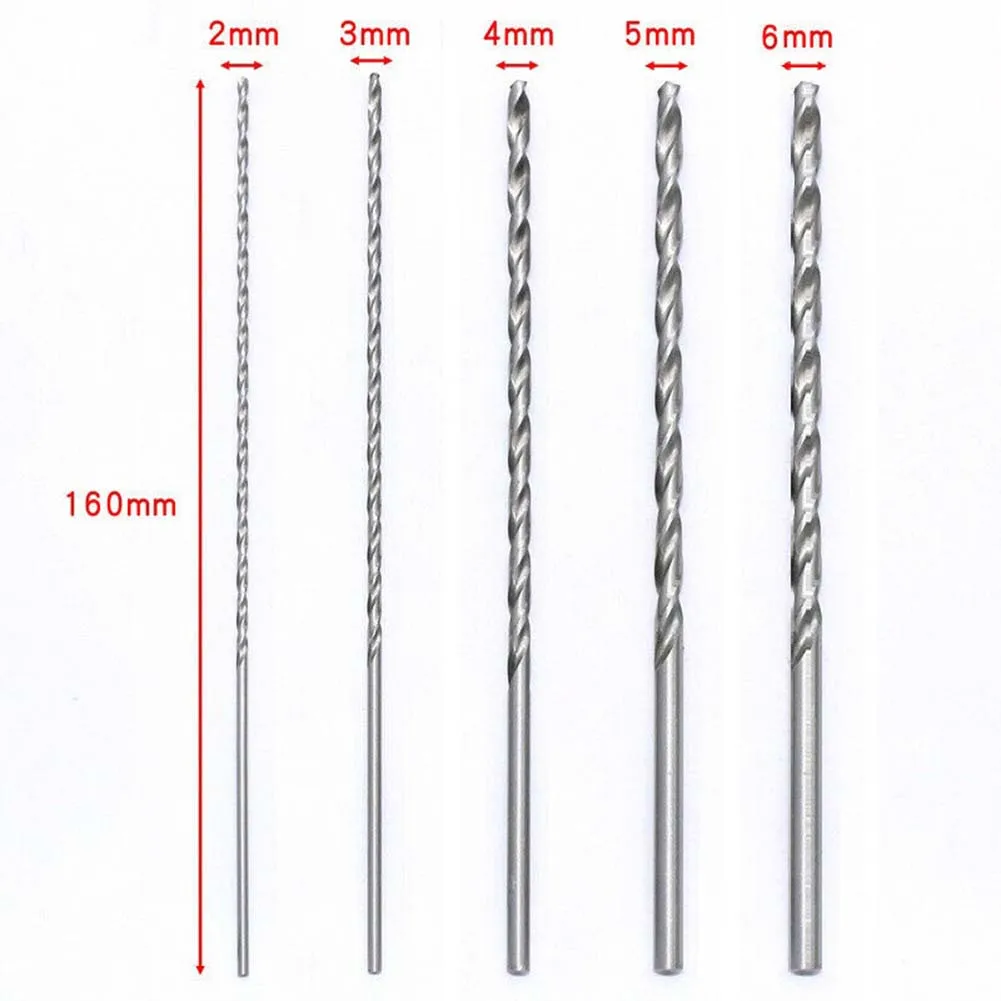 5 шт. 2/3/4/5/6mm HSS 160 мм долпонительные Удлиненные сверла набор пилы кольцевая пила
