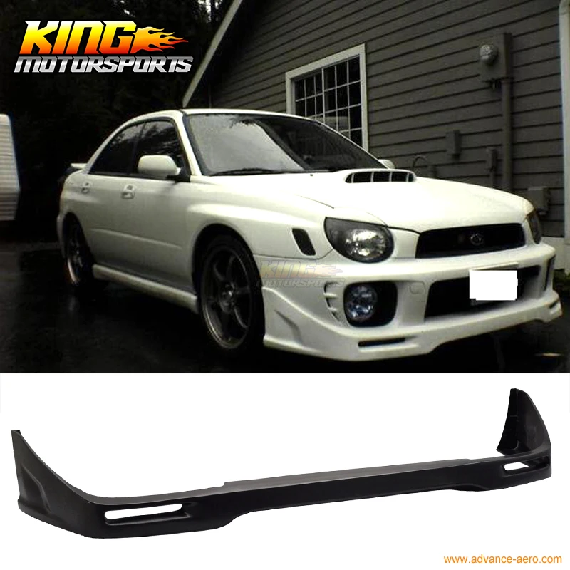 Fit For 2002-2003 Subaru Impreza WRX STI Front Bumper Lip Unpainted - PU Global Free Shipping Worldwide | Автомобили и мотоциклы