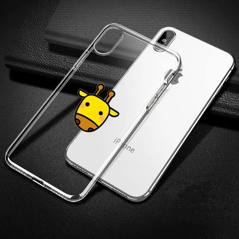 

giraffe creativity painting animal Phone Case Transparent for iPhone Samsung 11 12 6 7 8 9 30 Pro X Max XR Plus lite