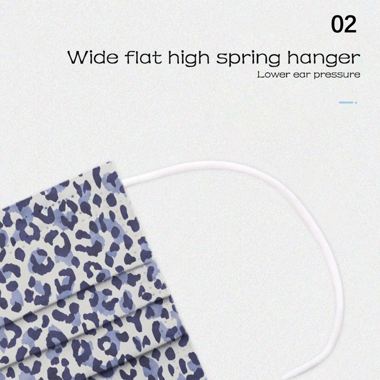 Маска одноразовая с леопардовым принтом для взрослых защитная 3-слойная дышащая