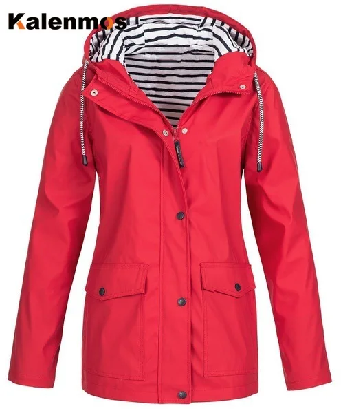 Женская осенне-зимняя одежда с v-образным вырезом и карманами на молнии