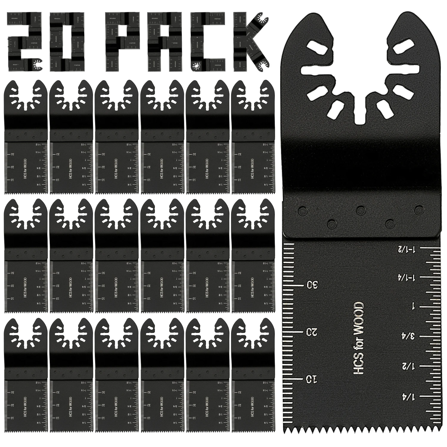 20pcs Multi Tool Blades Renovator Multitool Saw Blade Oscillating Cutting Dics Wood Tools for Power Reciprocating Hand Tools Set 10pcs 34mm blades multitool saw blade oscillating cutting wood tools for power reciprocating hand tools set saw blades set