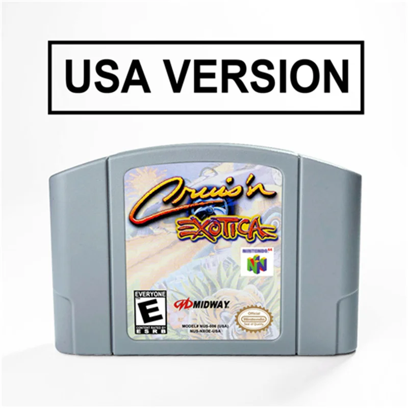 

Cruis'n Exotica or Cruis'n USA or Cruis'n World For 64 Bit Video Game Cartridge USA Version NTSC Format