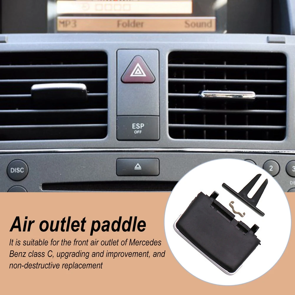 

New Car A/C Air Conditioner Air Vent Outlet Tab Clip Repair Kit Accessories For Volkswagen Tiguan Mercedes Benz W204 C200 GLK300