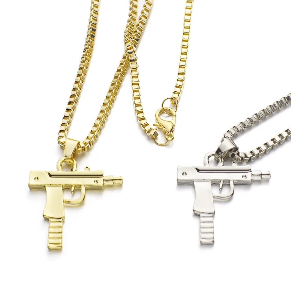 Dormon модная подвеска в стиле хип хоп с пистолетным пистолетом цепочка панк крутые