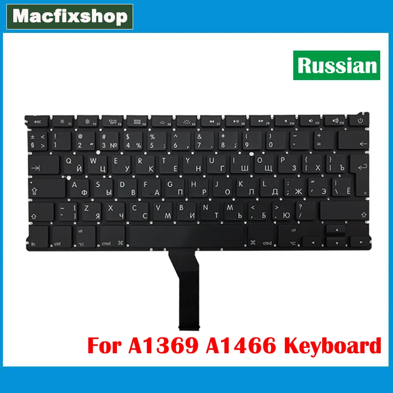 

Laptop Tested A1369 A1466 RU Russian Keyboard 2011 2012 2013 2014 2015 For Macbook Air 13 inch A1466 A1369 Keyboard Replacement