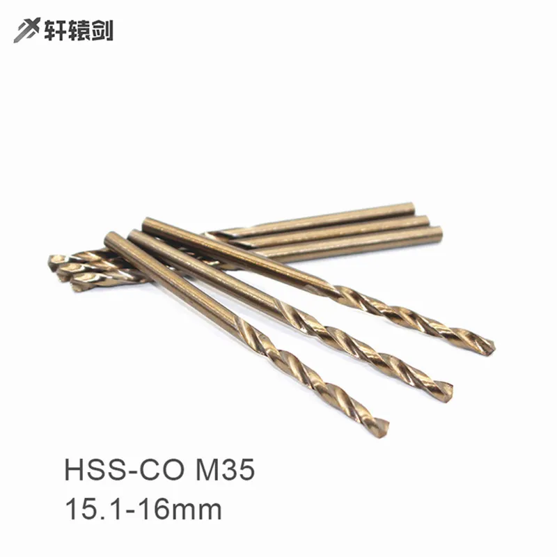 1 шт. 15 2 3 4 5 6 7 8 16 мм HSS CO M35 хорошее качество высокая стоимость твист сверла для