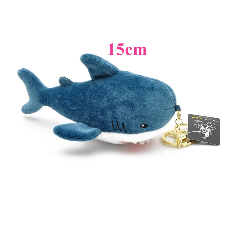 15CM 1 шт., 140 см, гигантский большой размер, забавная мягкая плюшевая игрушка в виде акулы, плюшевая игрушка, плюшевая подушка в виде милых животных для чтения, Успокаивающая подушка, подарок для детей - Цвет: 15CM