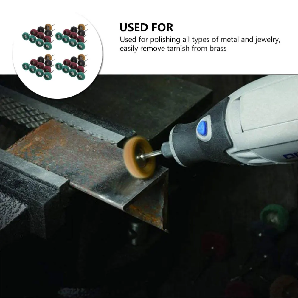 

40pcs Practical Grinding Wheel Grinding Heads Polishing Head (Assorted Color)