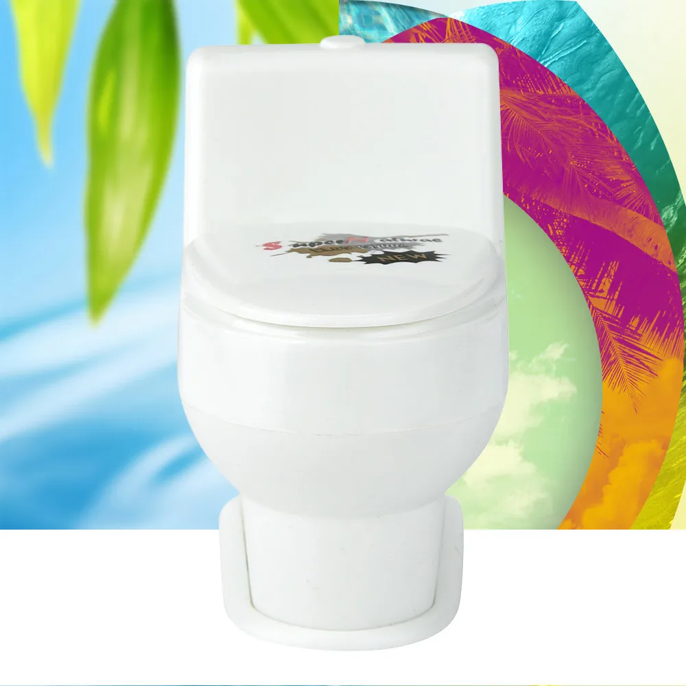 Мини Смешные шуточные брызги брызг воды Туалет Closestool шутка кляп игрушка