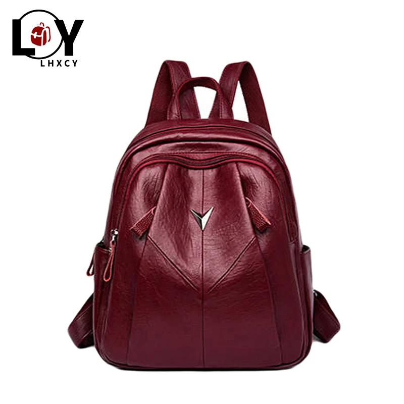 

2020 Fashion Women Backpack High Quality Youth Leather Backpack for Teenage Girls Female School Shoulder Bag Bagpack mochila Sac