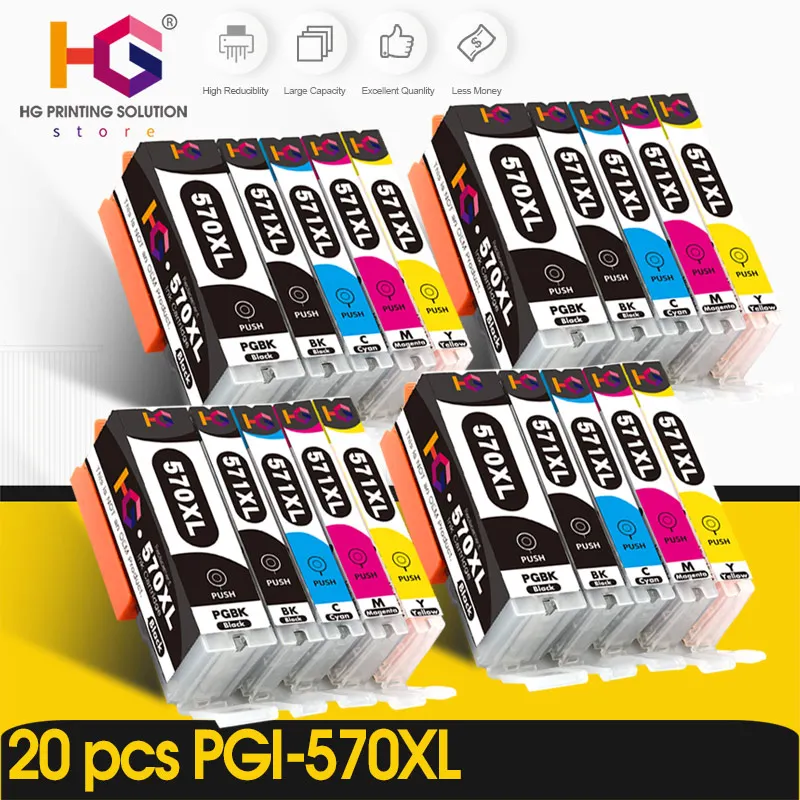 PGI 570 XL CLI 571 чернильные картриджи для canon PIXMA MG5750 MG5751 MG5752 MG6850 MG6851 MG6852 TS6050 TS5050