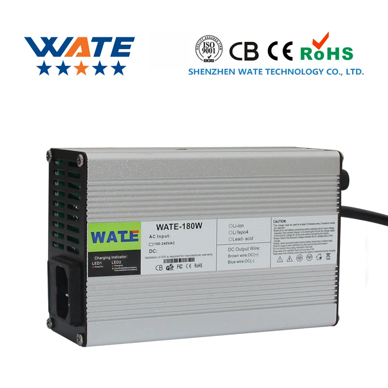 14.6V 4A Charger 12.8V 14.4V LiFePO4 Battery Smart 4S Aluminum shell With fan pack charger Input 100VAC-240VAC | Электроника