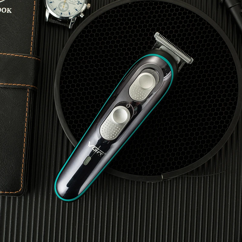 구매 USB 전기 클리퍼 미세 조정 면도기, LED 조명 합금 내마모성 커터 헤드 저소음