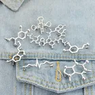 Женская металлическая брошь в виде рюкзака