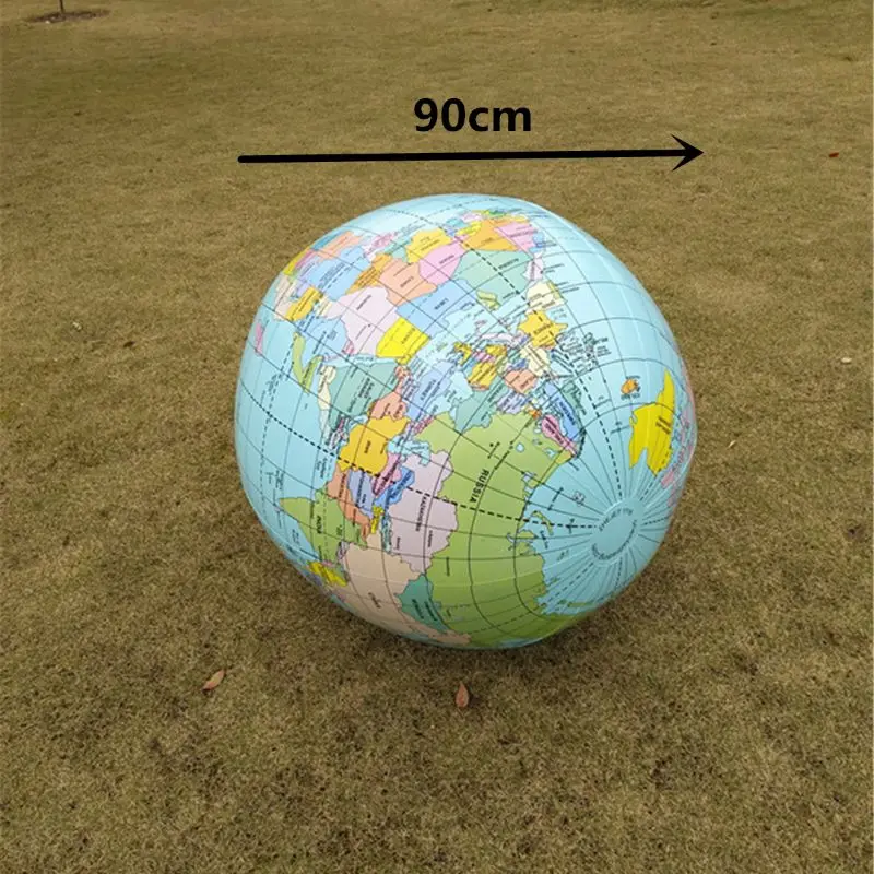 

Jumbo Inflatable Globe 90CM Early Educational Inflatable Earth World Geography Globe Map Balloon Toy Beach Ball Kids Toy