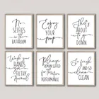 Забавный настенный плакат в ванную комнату, настенный плакат, художественные принты, наслаждайтесь уборкой, пожалуйста, оставьте свой Настенный декор, сидение, искусство, ванная комната