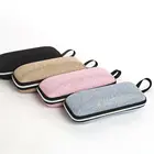 Портативный Футляр для солнцезащитных очков, 1 шт., футляр для очков с узором, на молнии, Простой Чехол для очков, портативный Защитный Чехол для очков из ЭВА