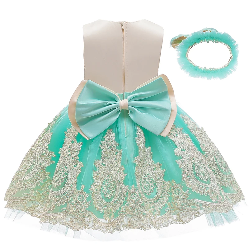 Новинка 2020 детская одежда бальное платье с бантом и высокой талией для девочек