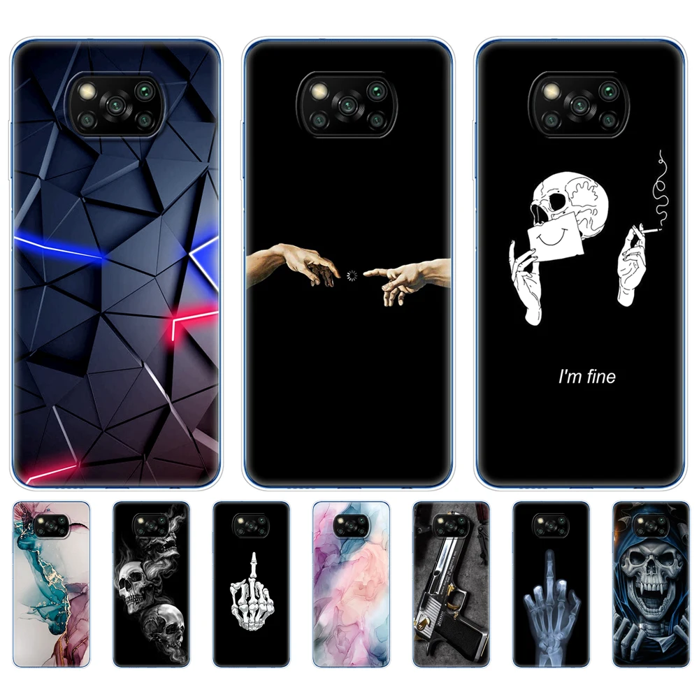 for xiaomi poco x3 nfc case silicon soft back phone cover for poco x3 pro case tpu bumper for poco x 3 pocox3 nfc 6 67 global free global shipping