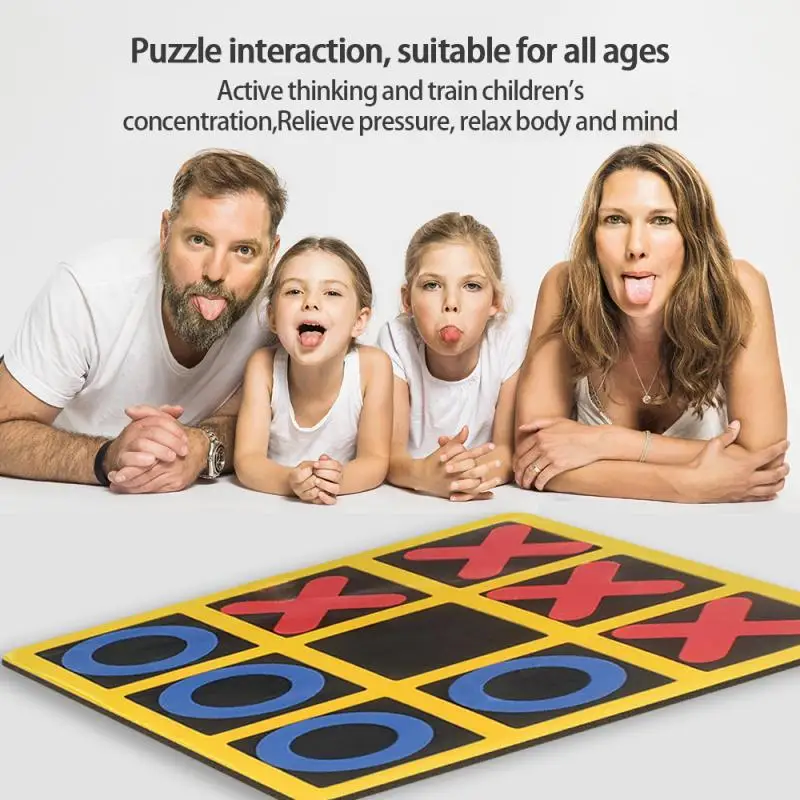 2021 игрушка пазл Tic Tac Toe игра со стремлением шахматные фиксаторы и кресты Детские