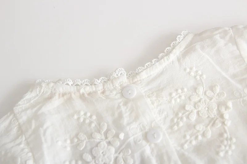 Вышитый комбинезон принцессы для девочек с длинным рукавом Пасхальный костюм