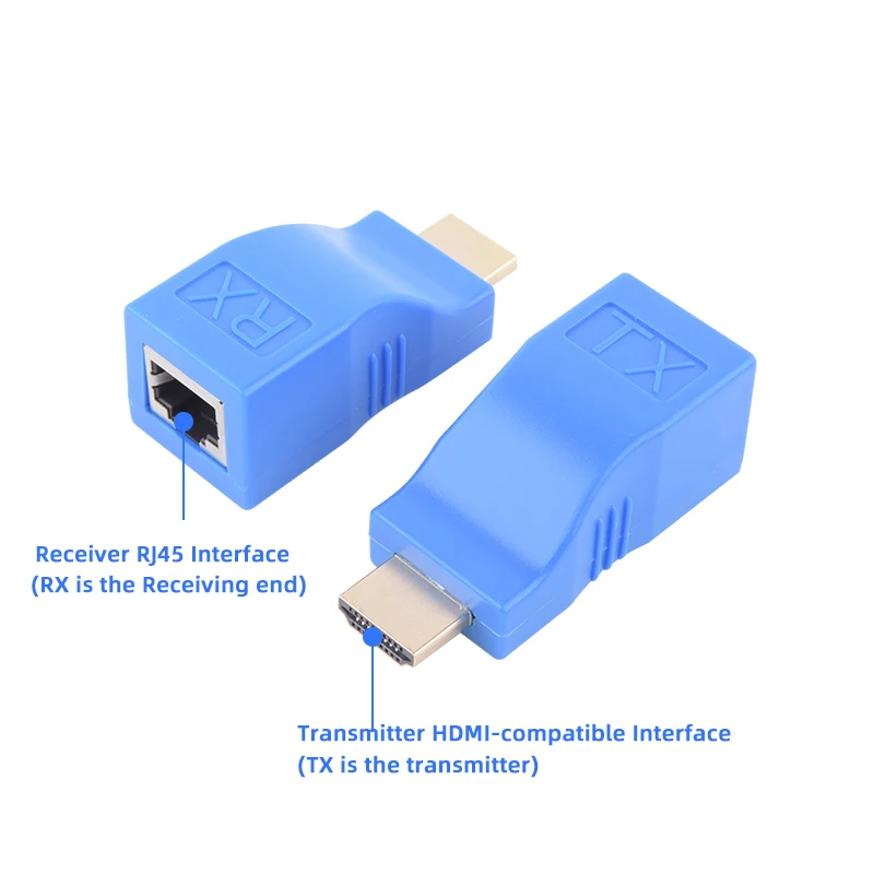 1 пара RJ45 4K HDMI-совместимый удлинитель адаптер до 30 м более CAT5e Cat6 сеть Ethernet LAN для HDTV