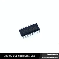 1pcs 100 new original ch340g ch340 340g sop 16 chip r3 board free usb cable serial chip