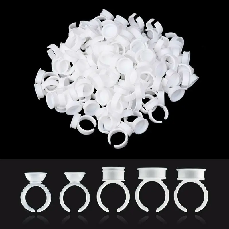 Чернила для татуировок ATOMUS 100 шт. кольцевые чашки пигмент бровей держатель