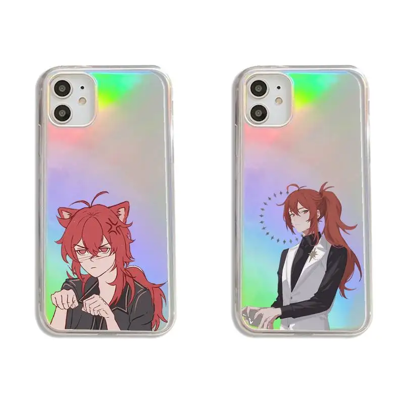 

Genshin Impact Diluc game Phone Case Transparent for iPhone 7 8 11 12 se 2020 mini pro X XS XR MAX Plus