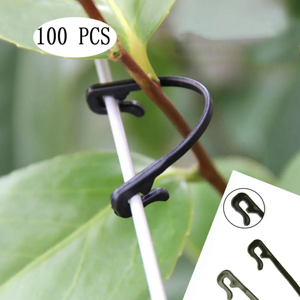 

100Pcs Vines Fastener Tied Buckle Hook Plant Vegetable Grafting Clips Agricultural Greenhouse Supplies